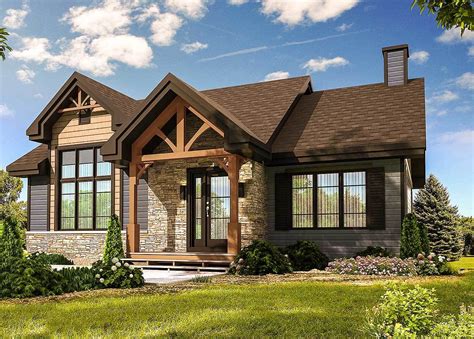 craftsman metal house|Modern Craftsman Style House Plan With Metal Roof.